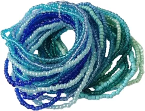 17pcs Bohemian Stackable Multilayer Elastic Bracelets - Handmade Seed Beaded Jewelry for Women & Girls