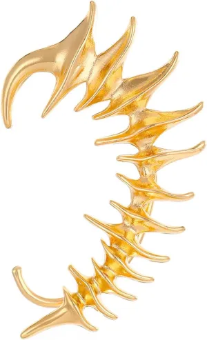 1Pc Ear Hook Earring Metal Lightweight Simulated Flower Ear Wrap Solid Color Lightweight Alloy Ear Cuff