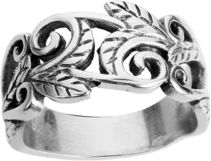 925 Sterling Silver Acacia Leaves Filigree Ring (Comes in Colors)
