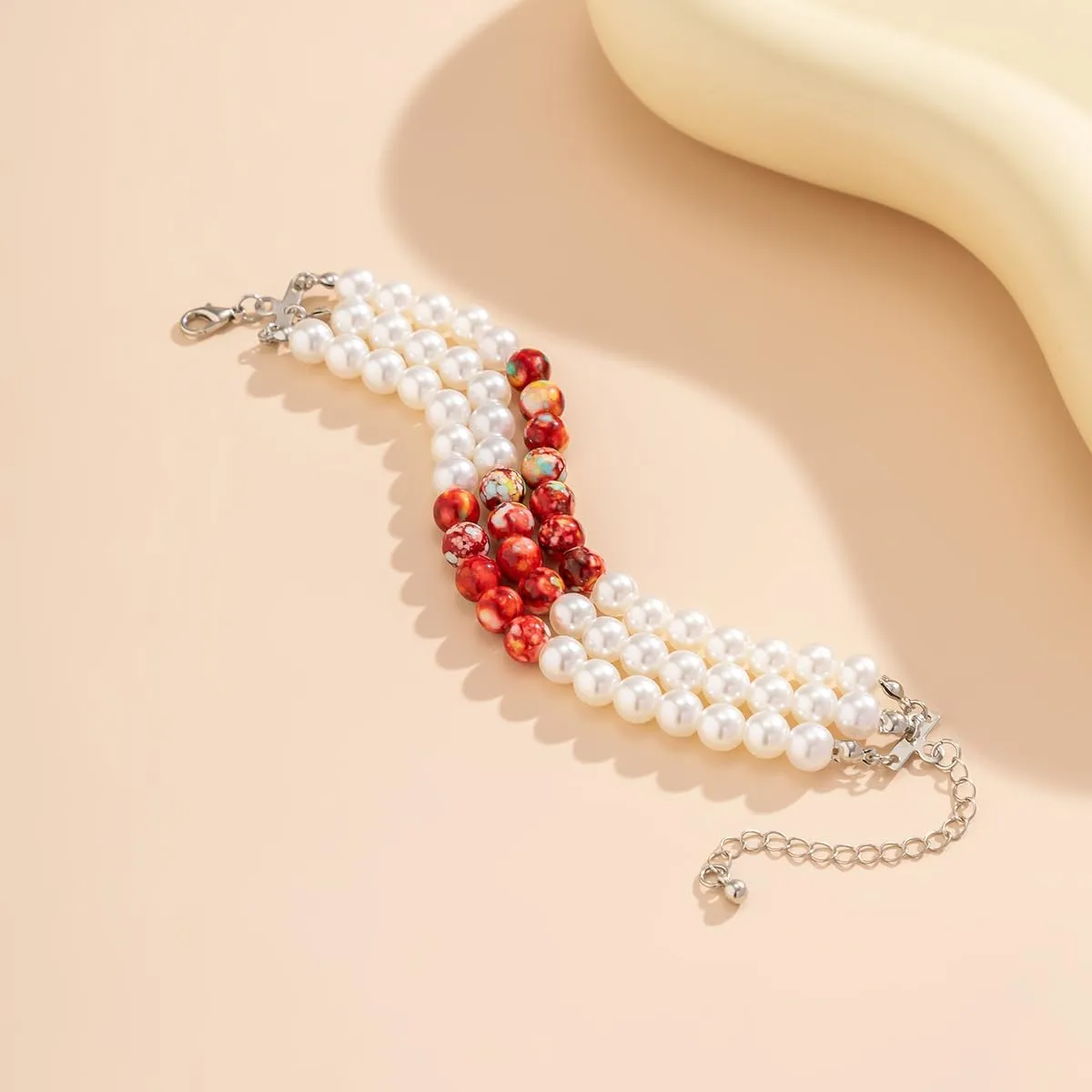 ALoveSoul Halloween Layered Pearls Victorian Style Gothic Blood Drops Tassel Collar Necklace/Bracelet/Earrings