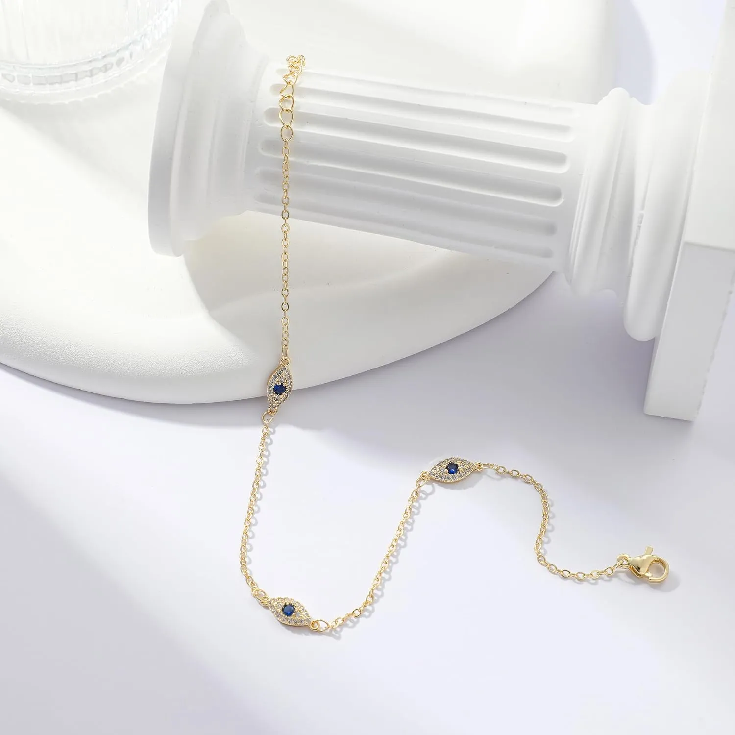 Anklets for Women 14K Real Gold Silver Plated Ankle Bracelets Trendy Waterproof Boho Anklets Set Adjustable Dainty Cute Diamond Beaded Heart Non Tarnish Summer Beach Jewelry Gift