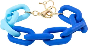 Anmpab Colorful Summer Chunky Link Bracelets Trendy Minimalist Rainbow Candy Color Resin Link Bracelet Thick Acrylic Paperclip Chain Bracelet Beach Jewelry for Women Gifts