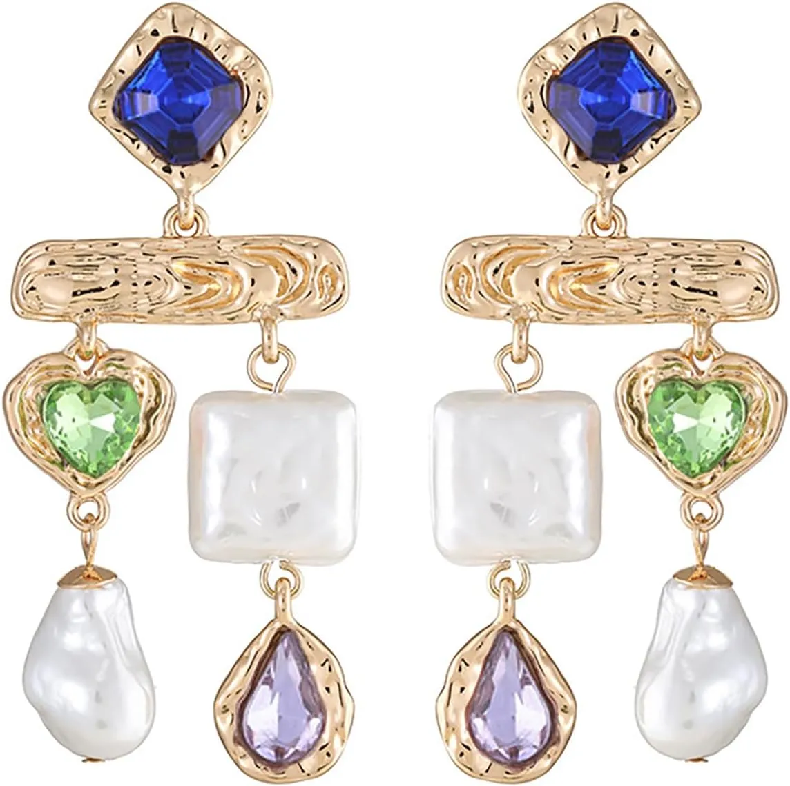 Baroque Pearls Stud Earrings Dangle Earrings Christmas Jewelry Gifts for Women