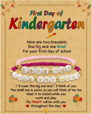 BAYLAY First Day of School Bracelet for Mommy and Daughter Mommy and Me Bracelet Back to School Bracelets