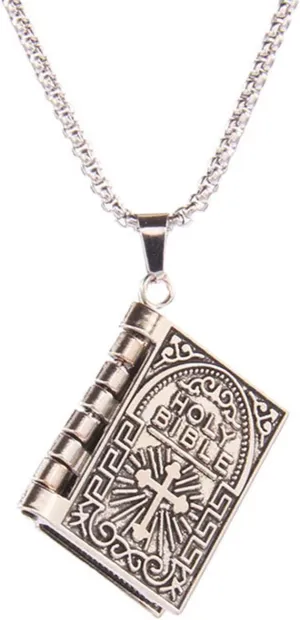 Bible Religious Pendant Cross-Symbol Necklace Trend Hip-hop Light Luxury Female Ins Clavicle Chain