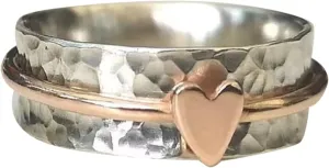 Birthstone Rings for Women Dainty Stackable And Fashionable Electroplated Two Tone Rose Shaped Ladies' Versatile