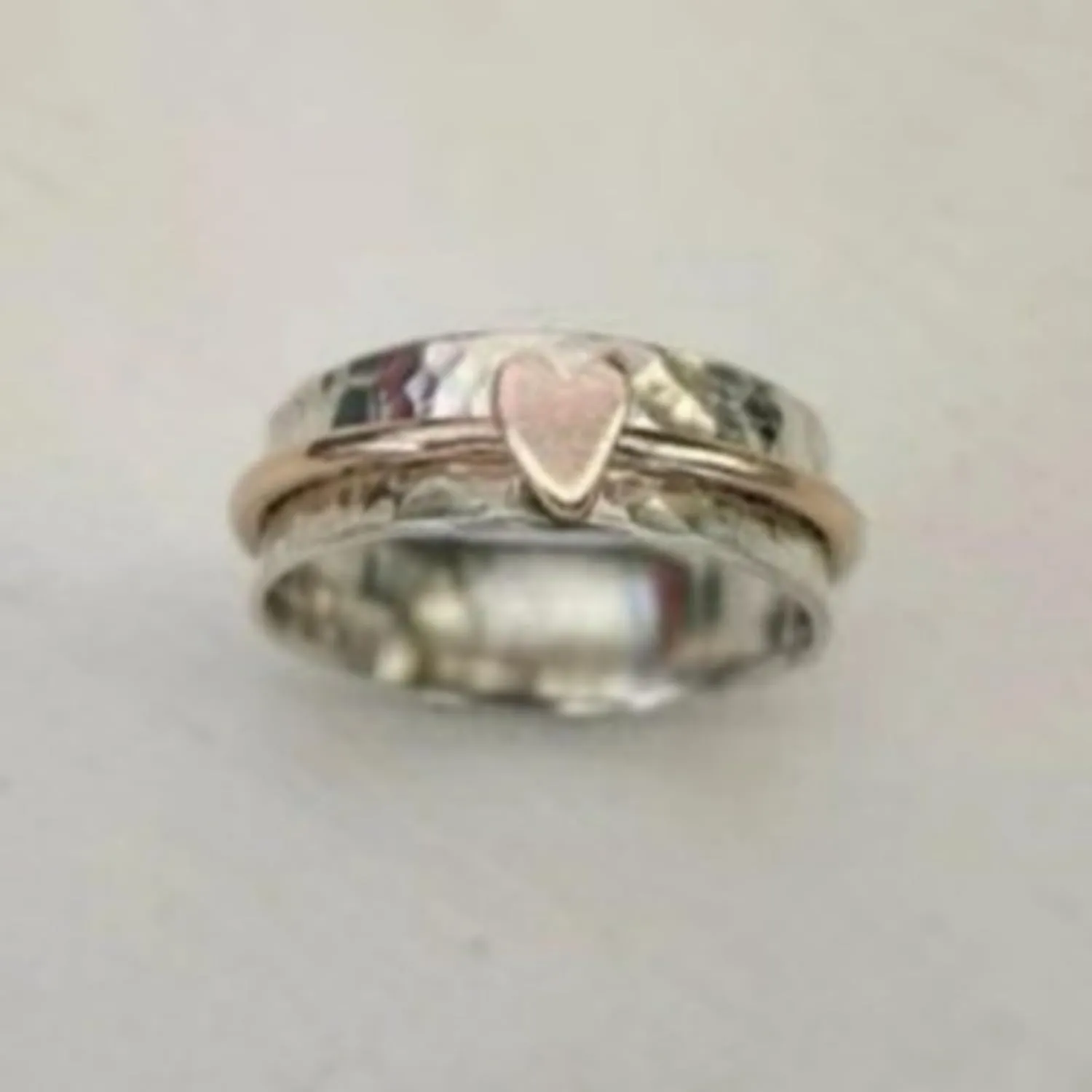 Birthstone Rings for Women Dainty Stackable And Fashionable Electroplated Two Tone Rose Shaped Ladies' Versatile
