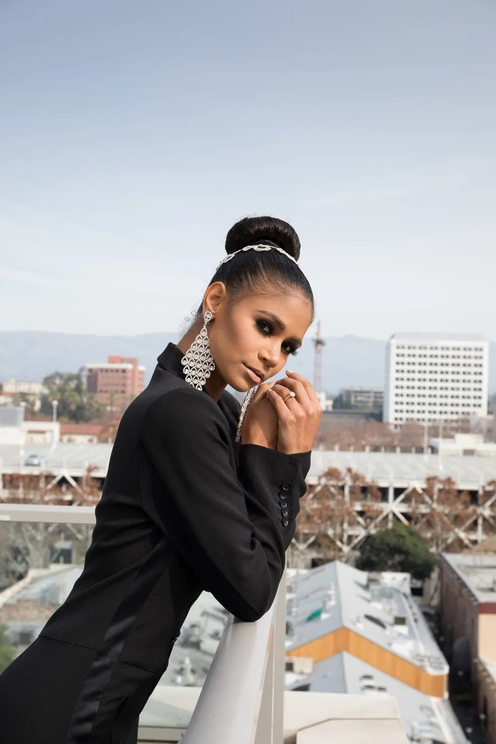 Black BCGB Maxazria Tuxedo Jumpsuit