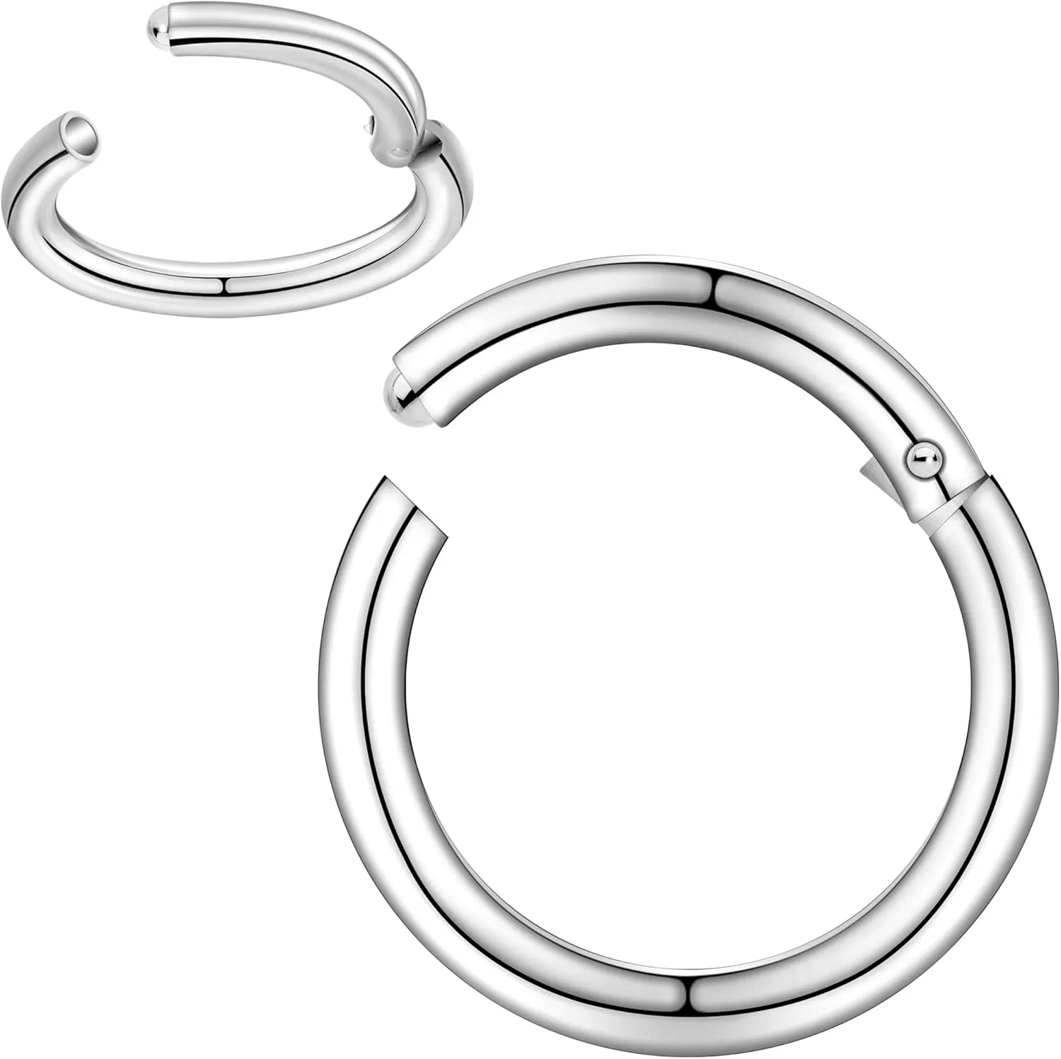Body Candy Segment Hoop Nose Rings 16 Gauge 316l Surgical Steel Lip Ring Cartilage