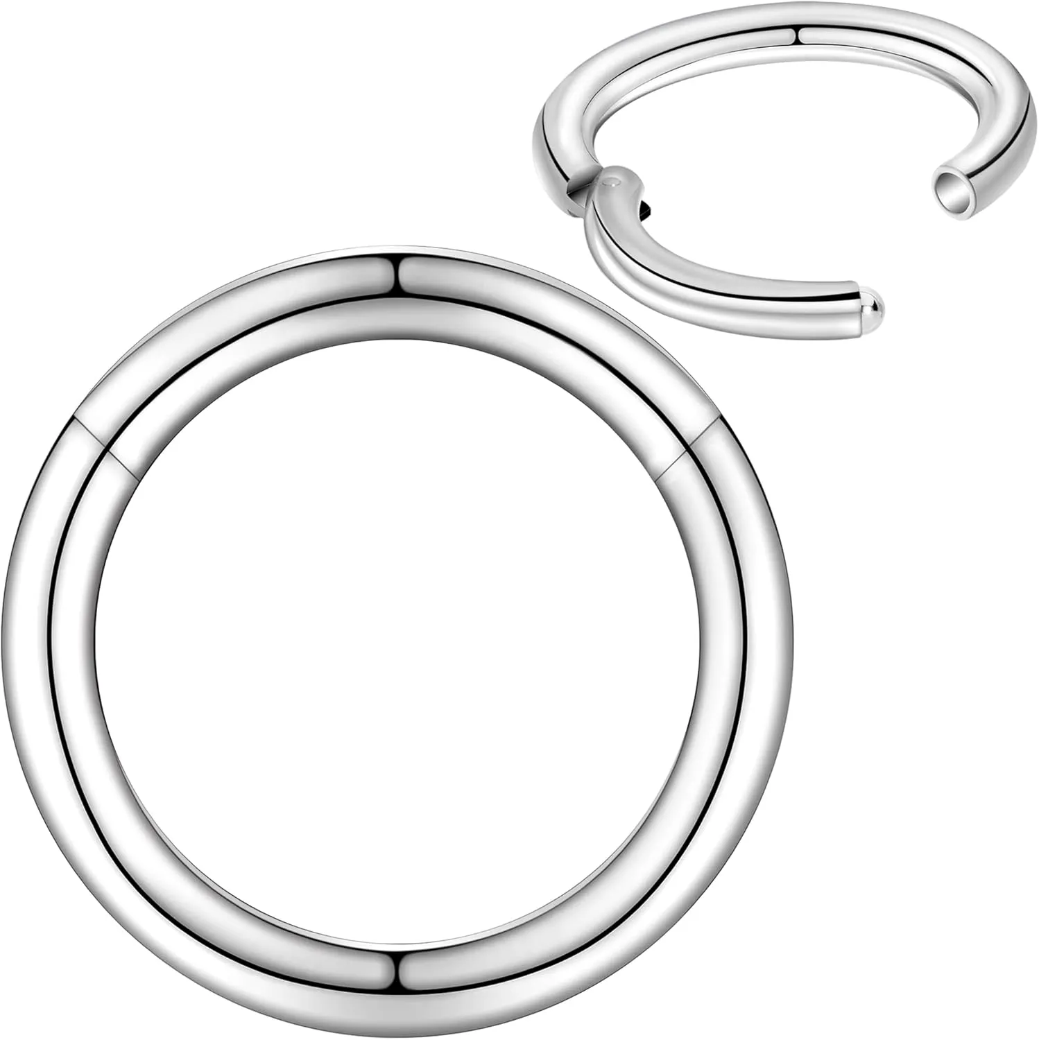 Body Candy Segment Hoop Nose Rings 16 Gauge 316l Surgical Steel Lip Ring Cartilage