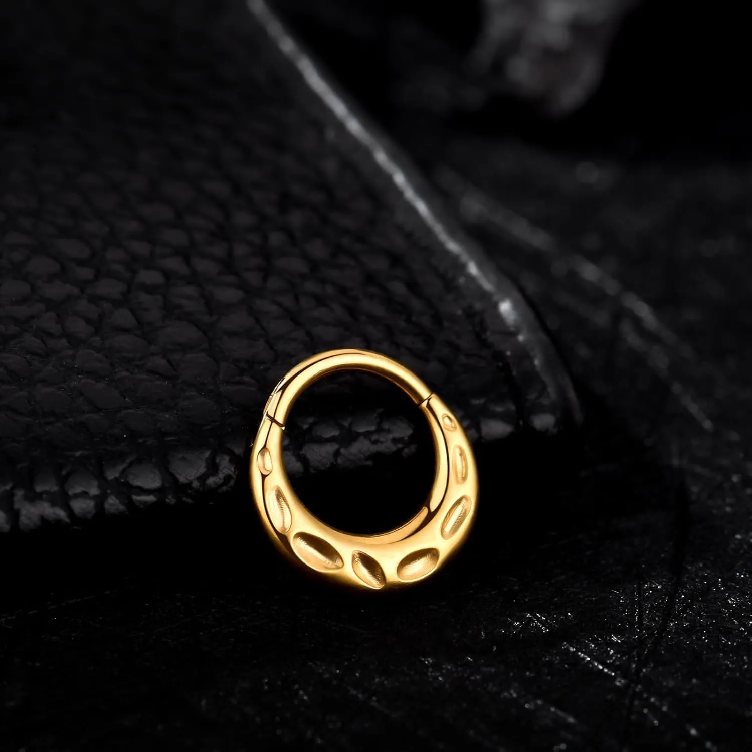 Chain Link Septum Rings: 16g 8mm Nose Helix Cartilage Daith Tragus Earring Piercing Ring Hoop, Surgical Steel Nose Ear Clicker Rings Piercing Jewelry For Women Men