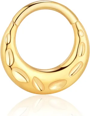 Chain Link Septum Rings: 16g 8mm Nose Helix Cartilage Daith Tragus Earring Piercing Ring Hoop, Surgical Steel Nose Ear Clicker Rings Piercing Jewelry For Women Men