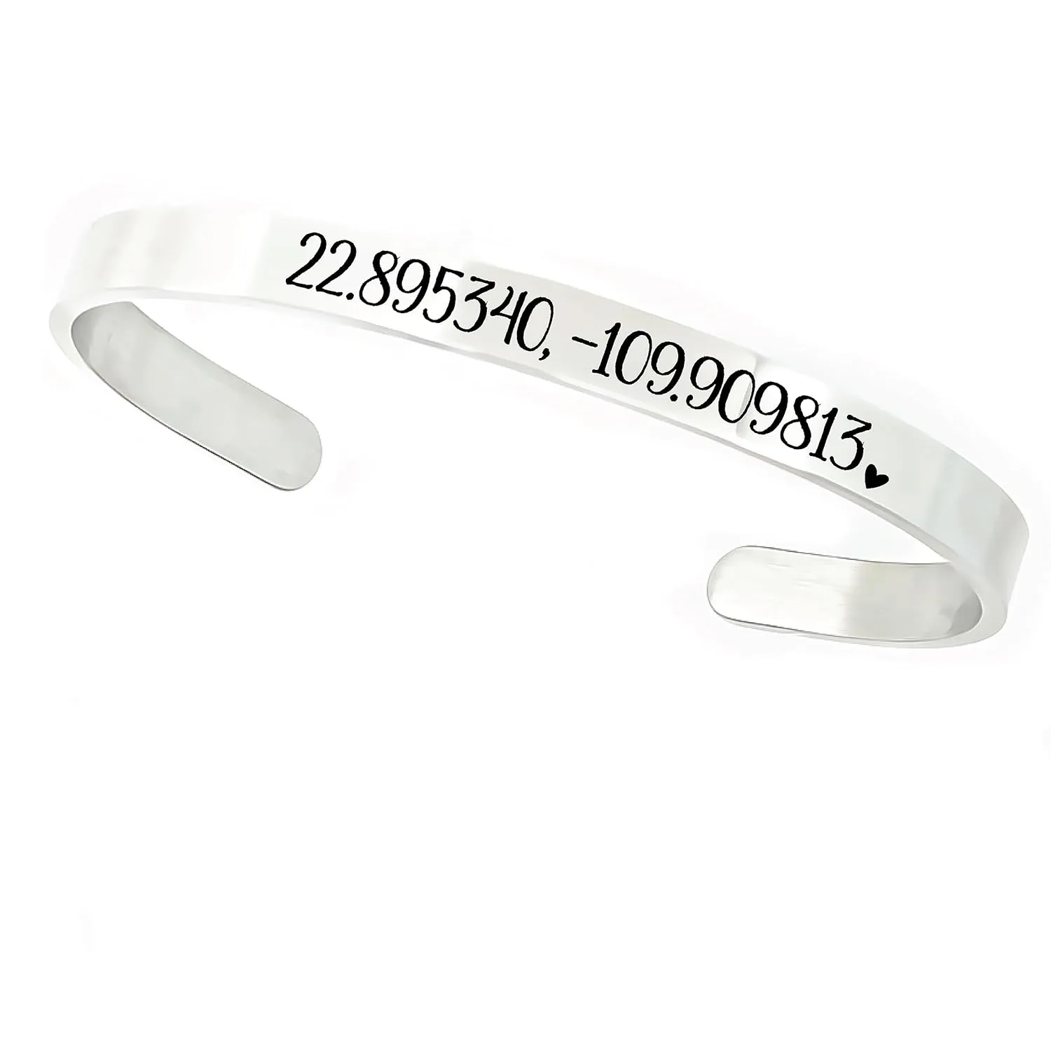 Coordinate Personalized Cuff Bracelet Love For Location Gift Personalized Gift Gift For Female Wedding Feminine Gift Metal Bracelet Remember COORDINATES-CUFF