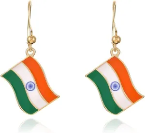 Country Flag Dangle Earrings | Flag Earrings Collection for Women Patriotic Earrings for Sport Game Days Independence Days Jewelry