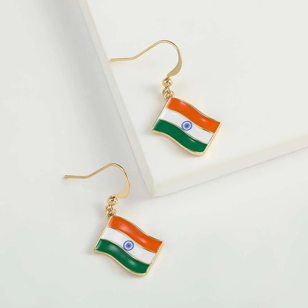 Country Flag Dangle Earrings | Flag Earrings Collection for Women Patriotic Earrings for Sport Game Days Independence Days Jewelry