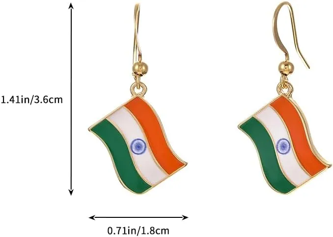 Country Flag Dangle Earrings | Flag Earrings Collection for Women Patriotic Earrings for Sport Game Days Independence Days Jewelry