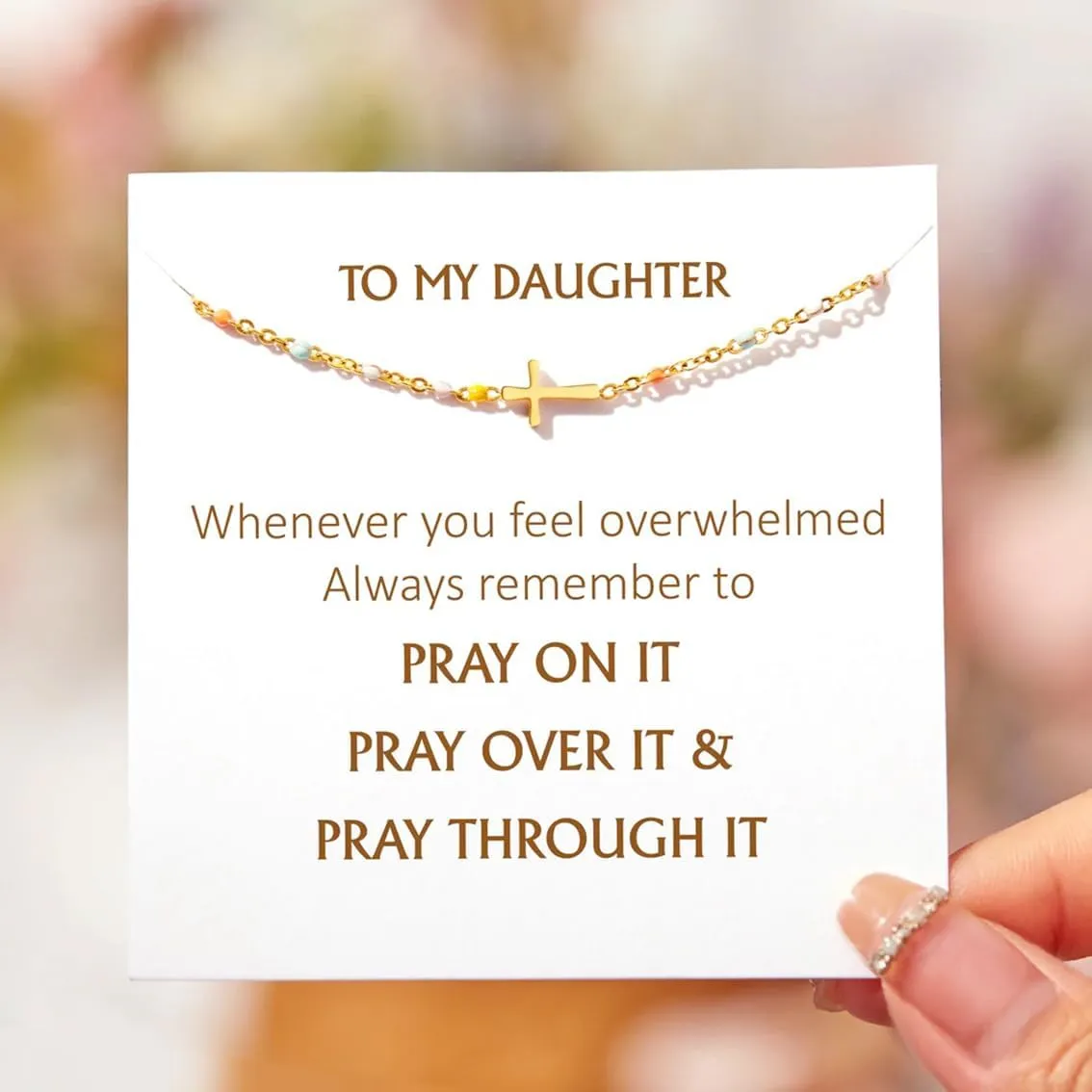 Cross Bracelet for Women, Religious Christian Jewelry for Women, Friend Lover Daughter Sister Gifts, Boho Gold Link Bracelets