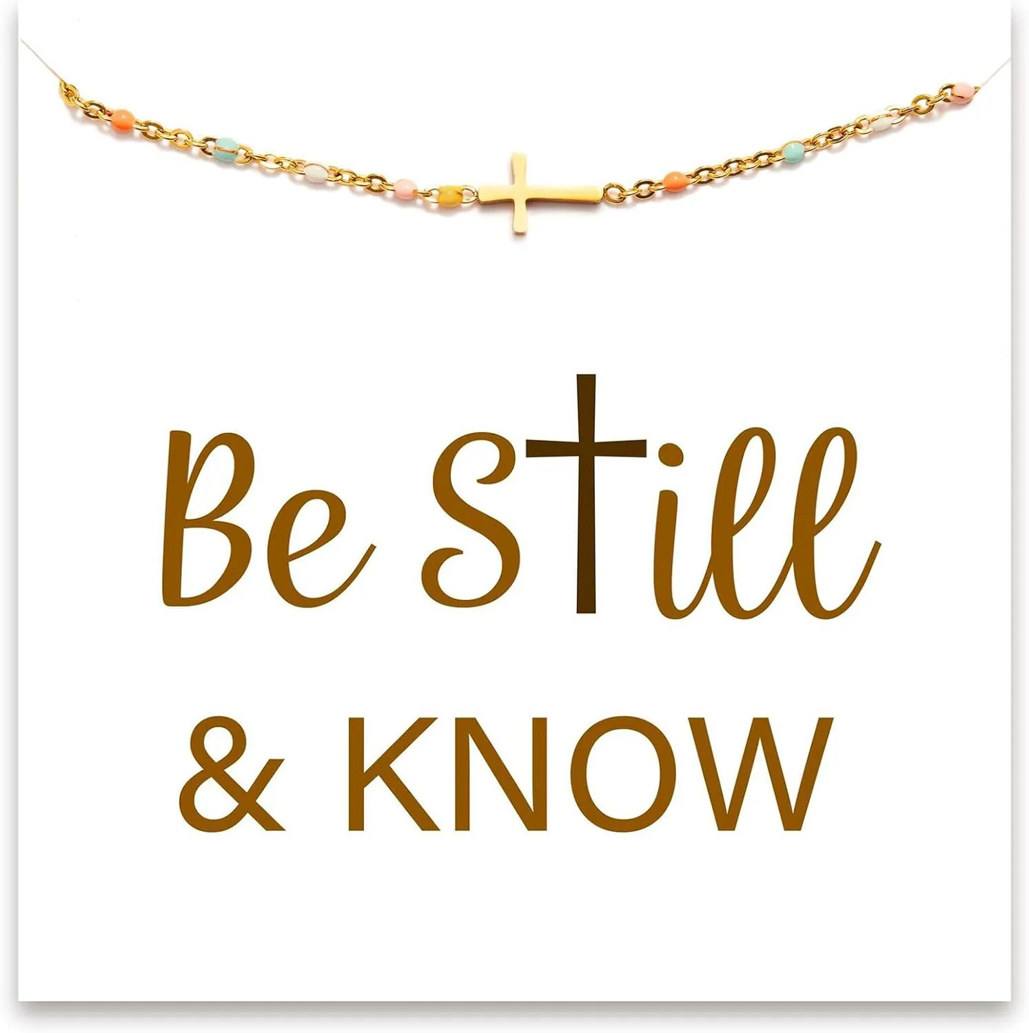 Cross Bracelet for Women, Religious Christian Jewelry for Women, Friend Lover Daughter Sister Gifts, Boho Gold Link Bracelets