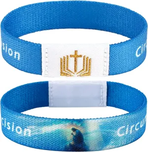 Daily Bible Verse Bracelets, NFC Inspirational Bracelet Bible Christian Wristbands Jesus Jewelry Gifts for Women Men with Custom Packaging Box