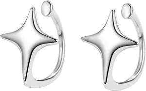 Ear Cuff Stylish Star Ear Clip Adornment Eye Catching Star Ear Clamp Delicate Ear Clip Jewelry for Fashion Enthusiasts