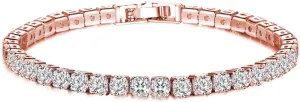 Elegant Design 18K White Gold Plated Luxury Cubic Zirconia Tennis Bracelets for Women