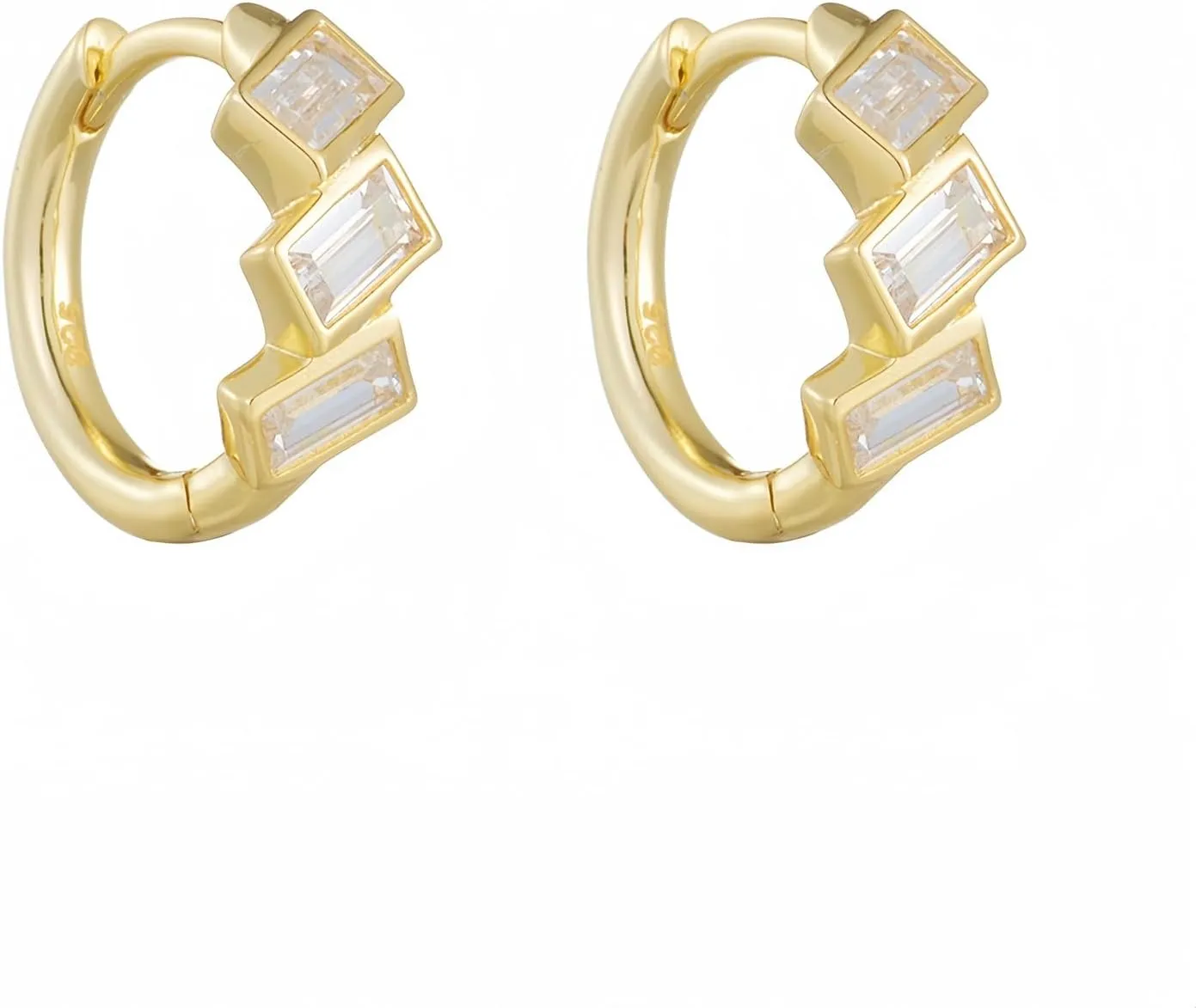 Fashion Vintage Square Zircon Earrings, S925 Sterling Silver Earrings, Women's Light Luxury Earrings, Gifts for Girlfriends, Women's Fashion Jewelry Gifts