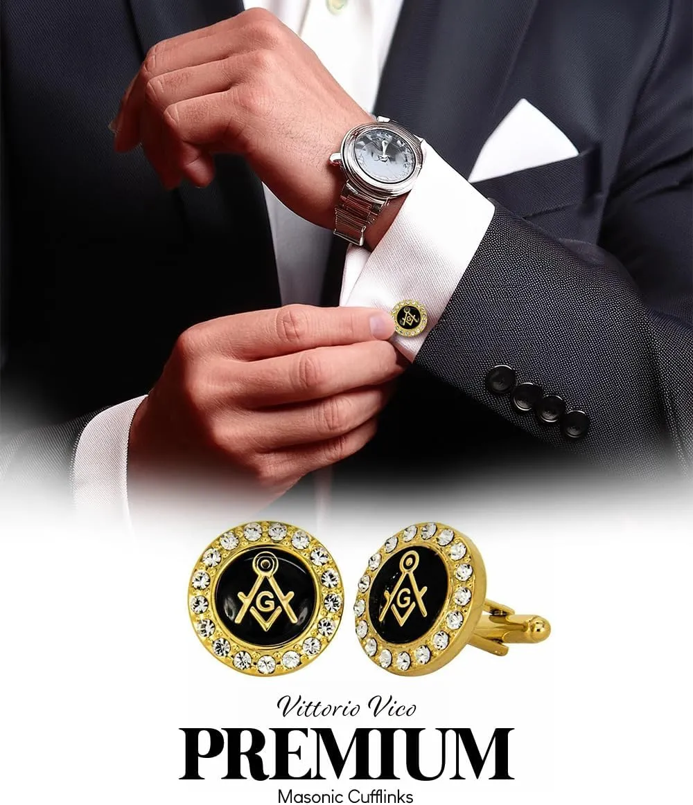 Freemason Masonic Cufflinks for Men  Tuxedo Suit Masonic Accessories, Freemason Gifts for Men