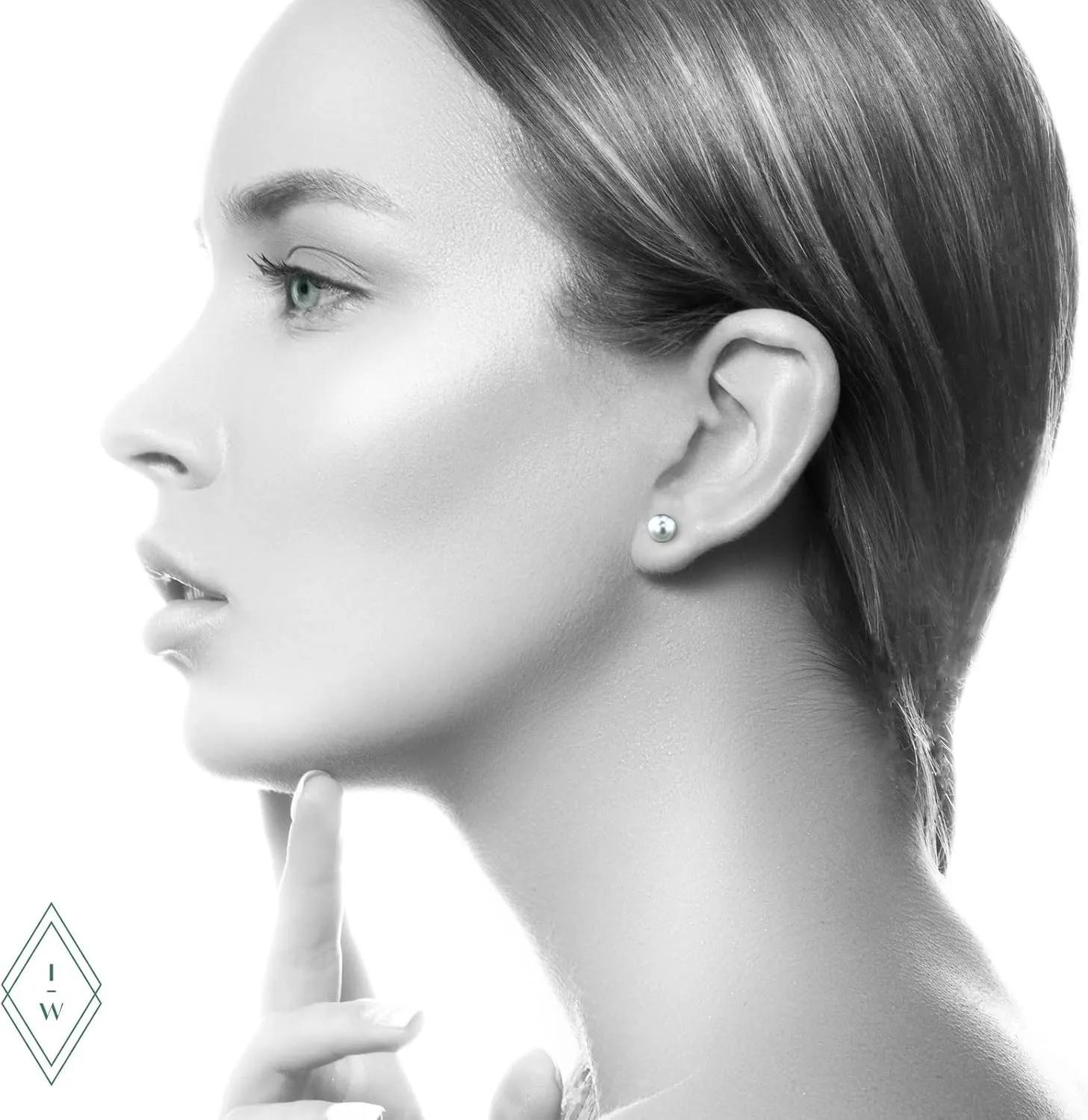 Freshwater Pearl Stud Earrings on Solid 14K Gold Screw Back Posts By ISAAC WESTMAN
