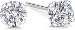 Gem Stone King 0.20 to 1.50 Carat 14K Gold Lab Grown Diamond Stud Earrings | Gold Earrings For Women Men | F-G Color | VS1-VS2 Clarity
