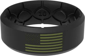 Groove Life Edge Hero Ring - Breathable Silicone Wedding Rings for Men, Lifetime Coverage, Unique Design, Comfort Fit Ring
