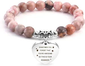 Inspirational Gifts for Women Graduation Gifts Healing Bracelets Spiritual Gift Mental Health Encouragement Motivational Gift Cheer up Thoughtful Positive Encouraging Affirmation Birthday