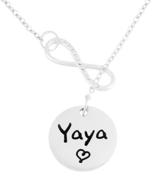 Kivosliviz Yaya Gifts Necklace for Women Yaya Day Gift Yay Necklaces for Yayas Jewelry Yaya Necklace