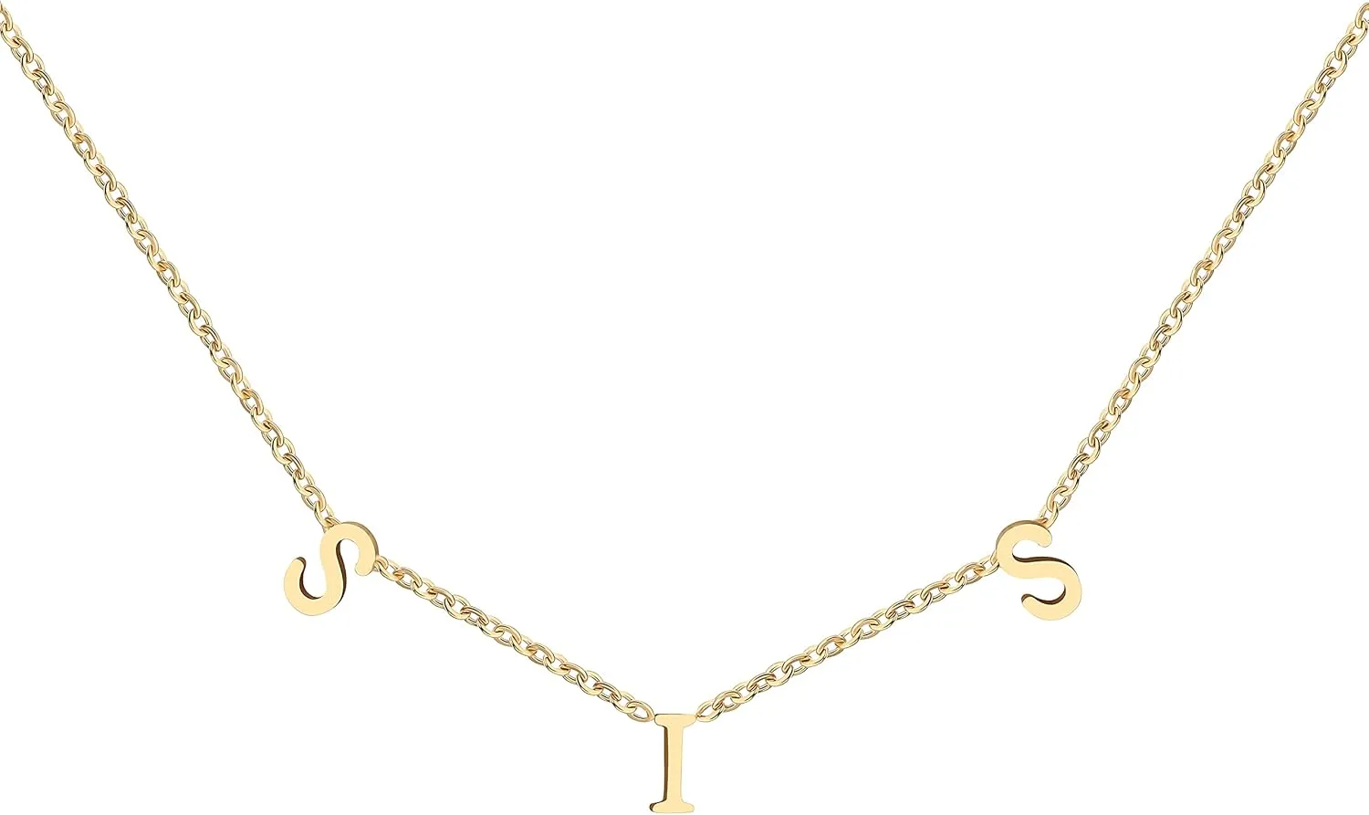 Letter Necklaces for Women Mother Mama Mom Grandma Daughter Love Necklace Perfect Personalized Dainty 18K Gold Plated Stainless Steel Jewelry Birthday Mother's Day Christmas Gifts