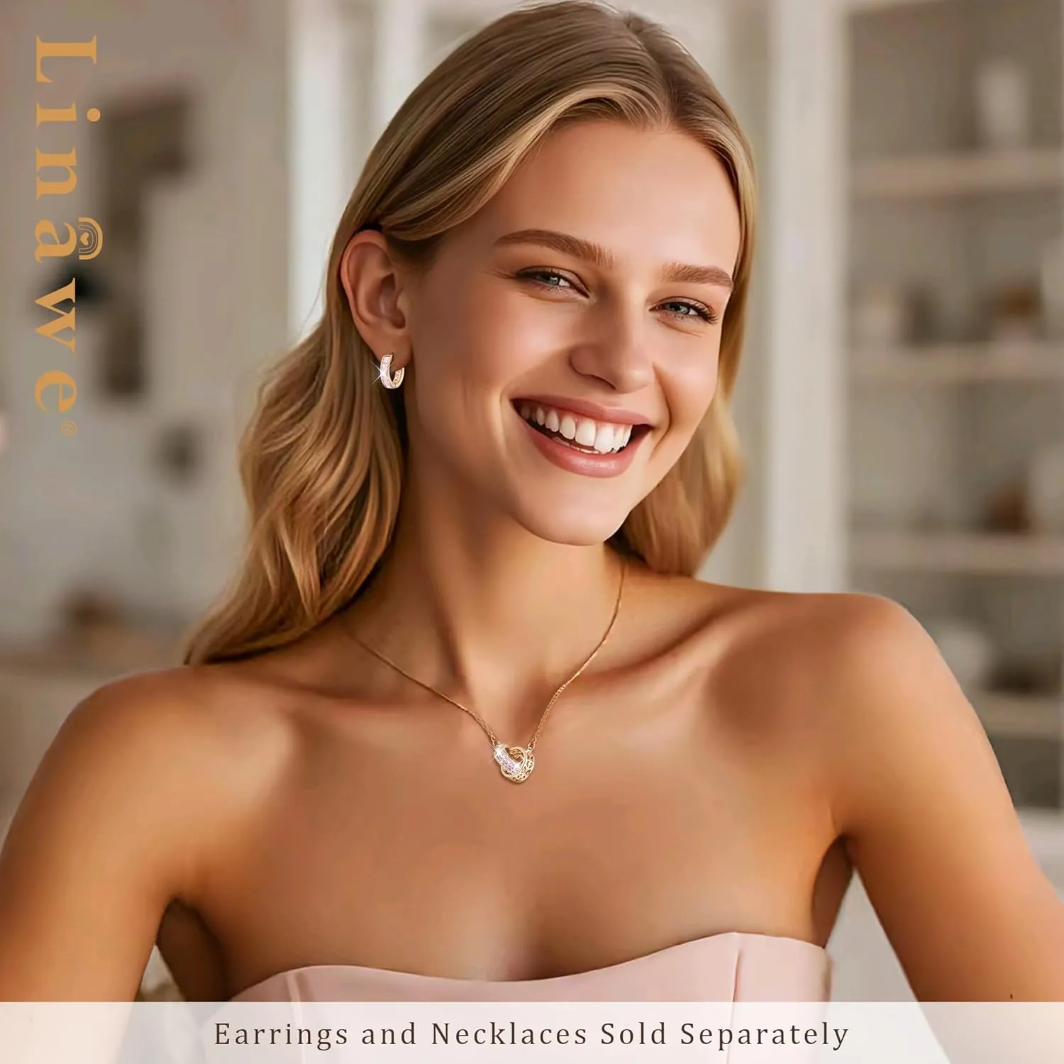 Linawe Small Hoop Earrings for Women Trendy, Tragus Piercing Jewelry, Cubic Zirconia Studs Huggie Earrings, Mini Chunky Tiny Helix Earrings, Gold/Rose Gold/Silver Cartilage Hoops