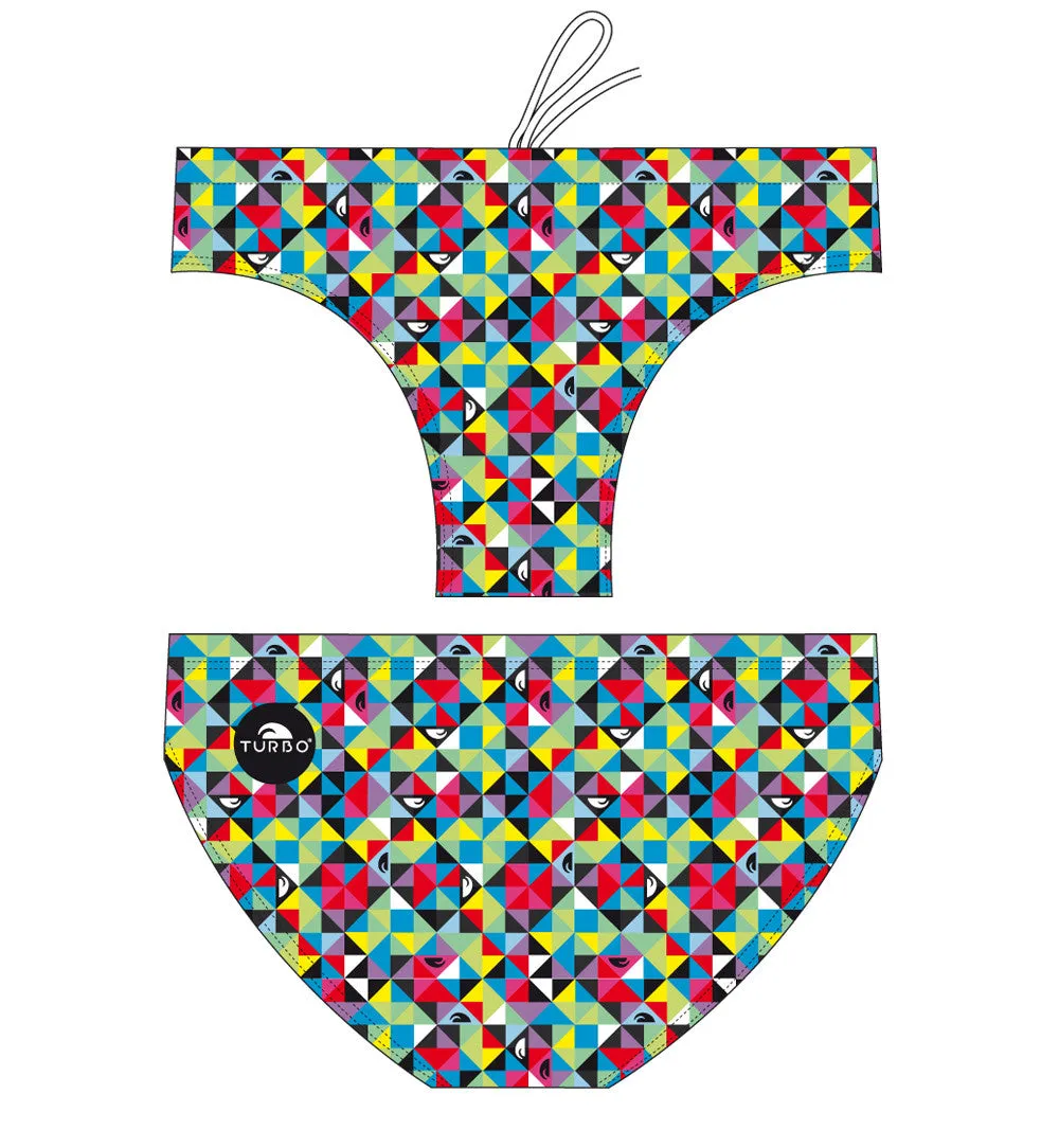 Men Swimming Trunks - Origami (Print)