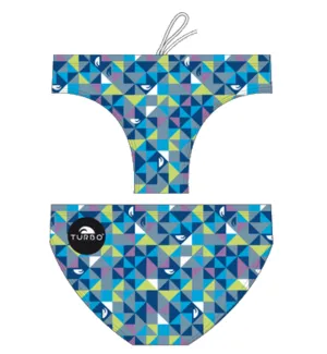 Men Swimming Trunks - Origami (Royal)
