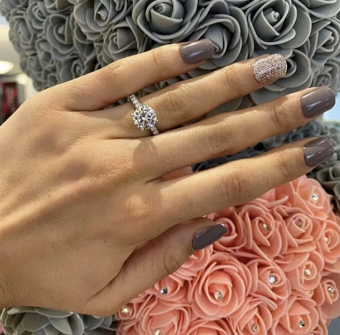 Moissanite Rings 2PCS Engagement Rings Set for Women | 2 Carat Oval Cubic Zirconia Wedding Sets | Wedding Band Ring | Promise Rings for Her 18K White Gold Plated Jeelry Gifts Size 6-10 Size 10