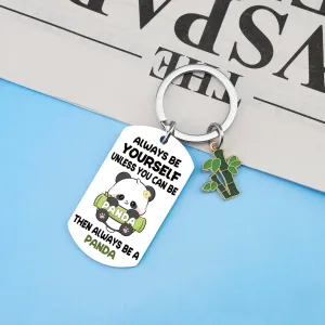 Panda Gifts for Women Cute Panda Keychain Funny Gifts for Panda Lovers Panda Charms Birthday Panda Charms Birthday Christmas Gifts for Teen Girls Boys Valentine's Day Keyring