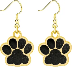 Paw Print Earrings Cute Dog Cat Animal Paw Earring