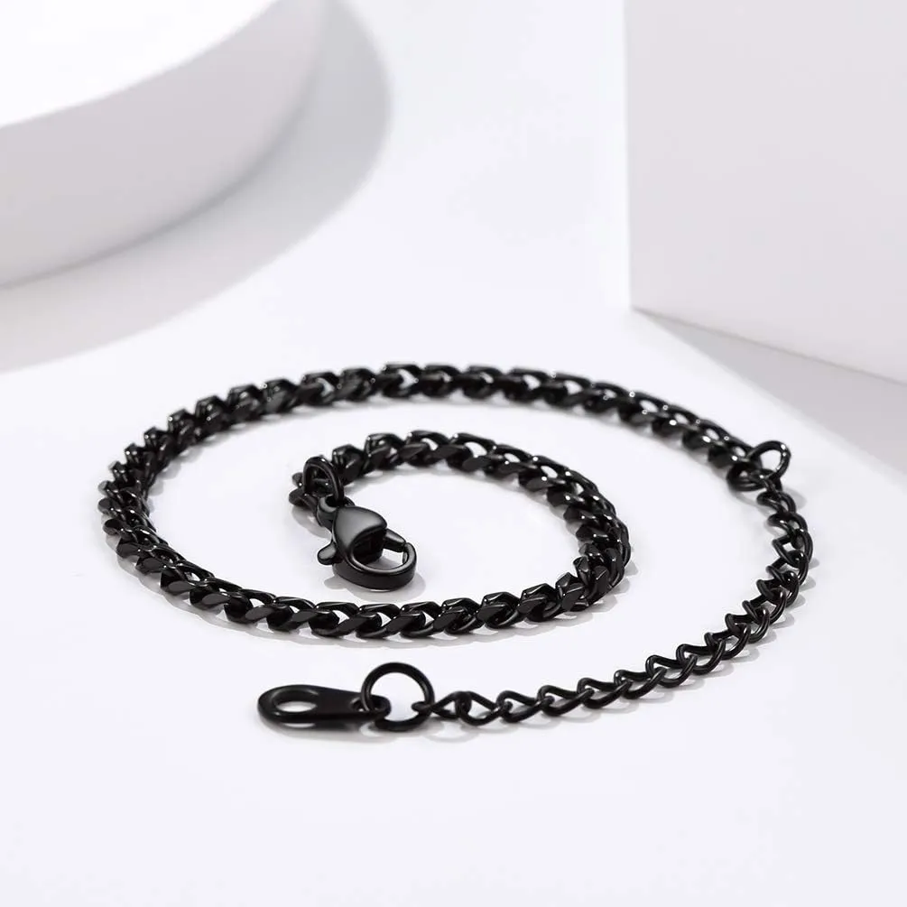 PROSTEEL 316L Stainless Steel Cuban Link Bracelets for Men, Gold/Black/Silver Tone, Hypoallergenic Jewelry, 7.5"/8.26", Come with Box