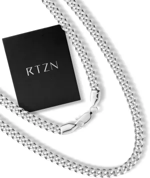 RTZN Cuban Link Chain for Men  3.5/5mm Mens Cuban Chain  Premium Gold/Black/Silver Stainless Steel Necklace for Men  NON-TARNISH & 100% Waterproof Mens Chain Necklaces  18/20/22/24/26" inch