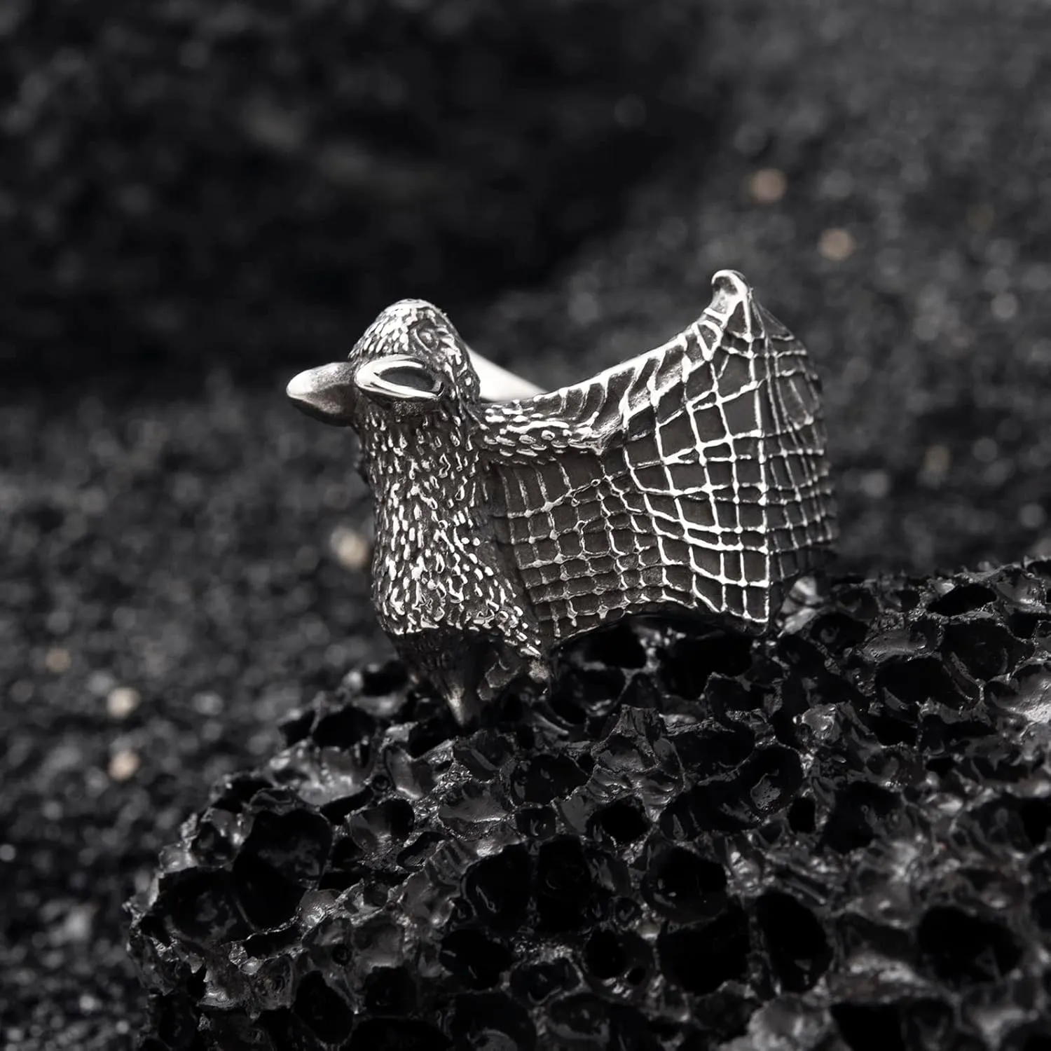 Spider/Bat/Gorilla/Eagle Rings for Men Stainless Steel Gothic Punk Biker Rings for Men Size 8/9/10/11/12/13