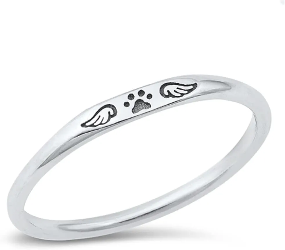 Sterling Silver Stackable Mini Signet Ring