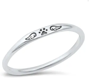 Sterling Silver Stackable Mini Signet Ring