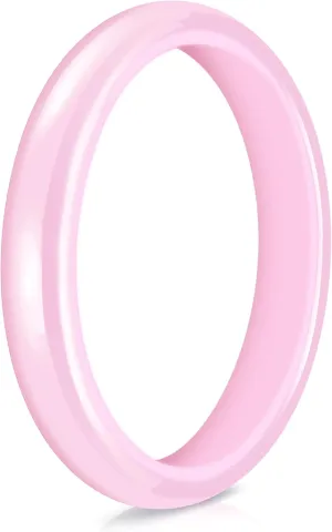 Truly Alpha Ceramic Rings for Women - Classic Wedding Rings for Men & Woman | 2mm, 3mm, 4mm, 6mm, 8mm Ceramic Ring Band | Ceramic Ring for Men | Wedding Bands for Her & Mens Rings | Mens Wedding Band