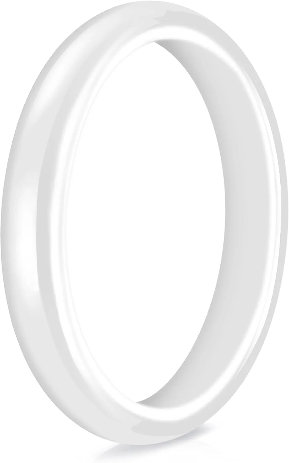 Truly Alpha Ceramic Rings for Women - Classic Wedding Rings for Men & Woman | 3mm Ceramic Ring Band | Ceramic Ring for Men | Wedding Bands for Her & Mens Rings | Mens Wedding Band Size 7