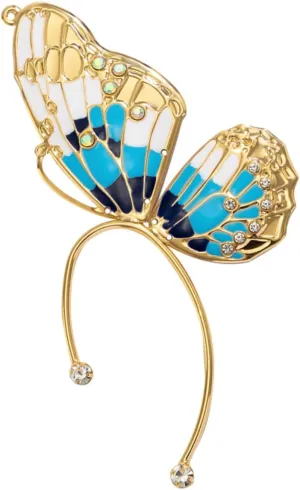VALICLUD Butterfly Wing Ear Wrap Earring Cuff for Women Chic Decorative Clip Ear Hook Jewelry for Parties Banquets and Everyday Wear Eye Catching Design with Elegant Details