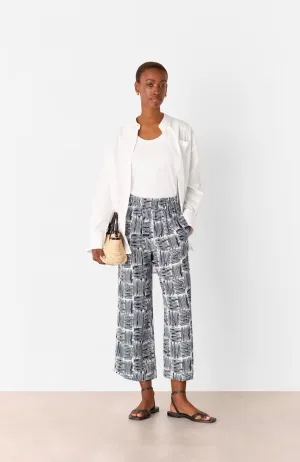 Whistles  wear with Navy Hatch Squares Cropped Trouser