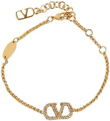 Women's bracelet, V letter full inlaid bracelet rhinestone letter bracelet fashionable versatile bracelet for women