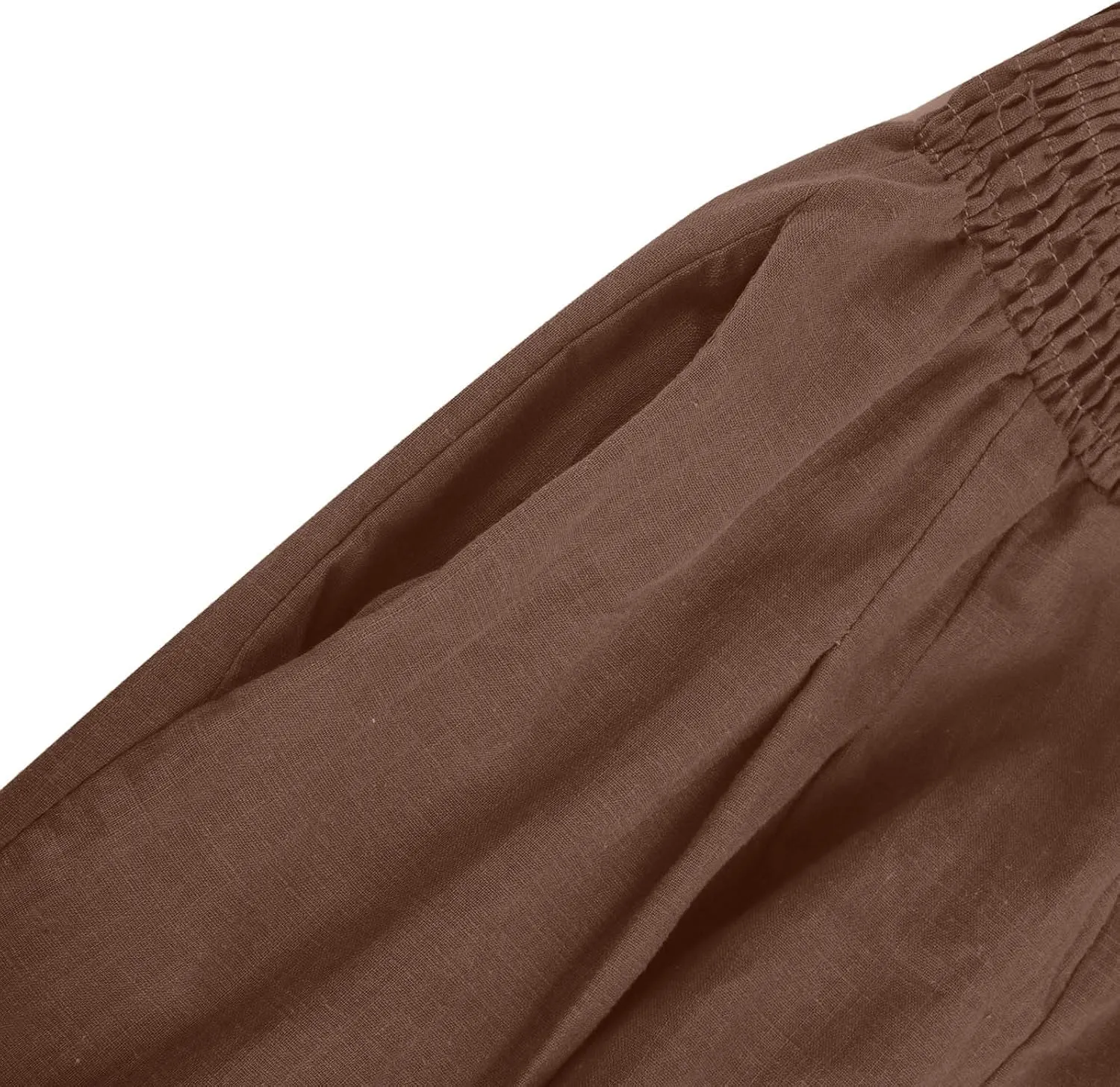 Womens Linen Palazzo Pants 2025 Summer Wide Leg Trouser High Waist Casual Lounge Pant Beach Travel Vacation Outfits